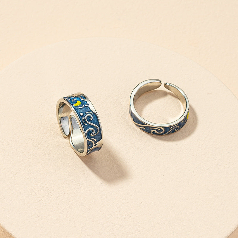 925 VAN GOGH RINGS PAIR