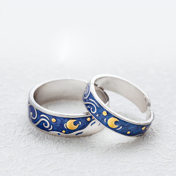 925 VAN GOGH RINGS PAIR