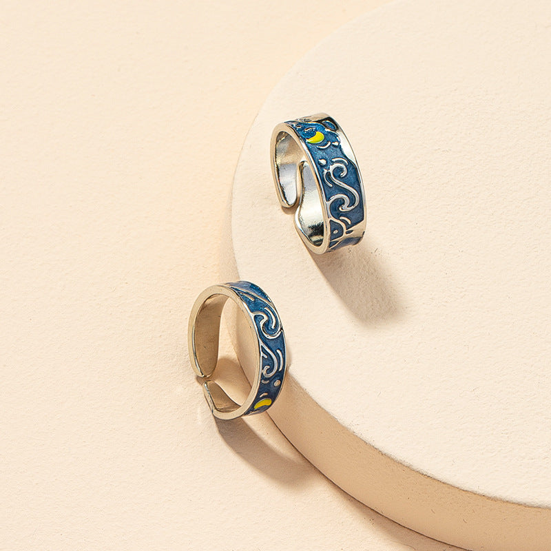 925 VAN GOGH RINGS PAIR