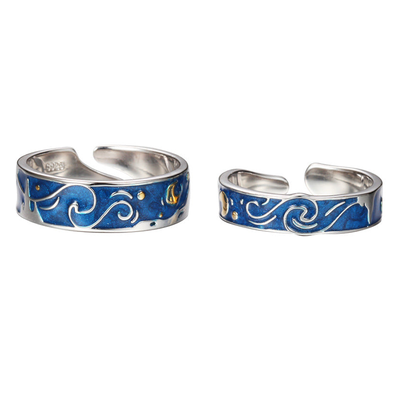 925 VAN GOGH RINGS PAIR