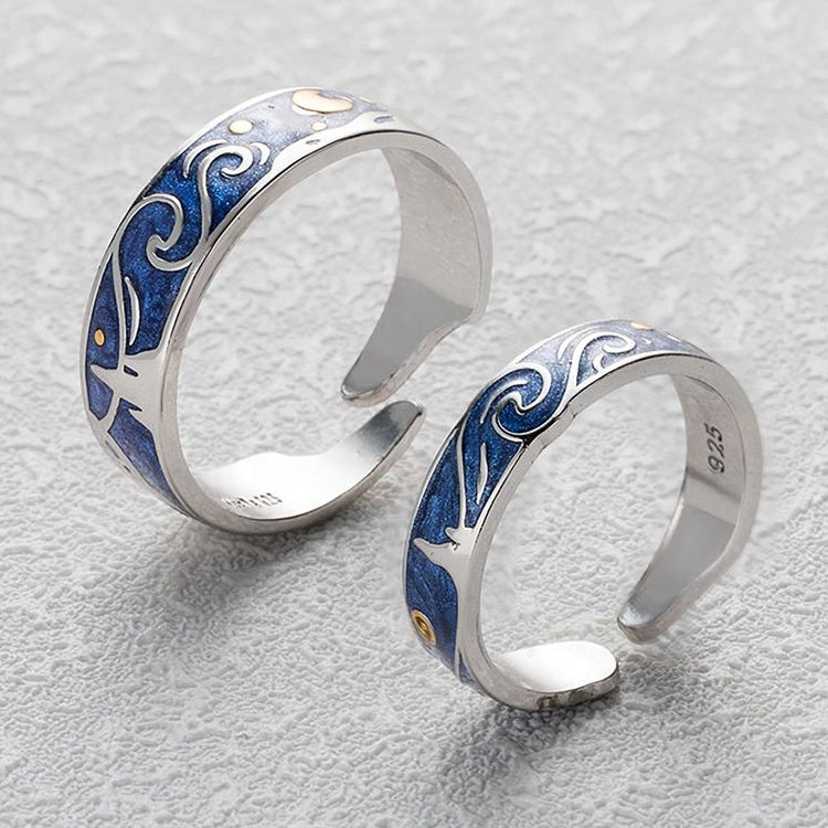 925 VAN GOGH RINGS PAIR