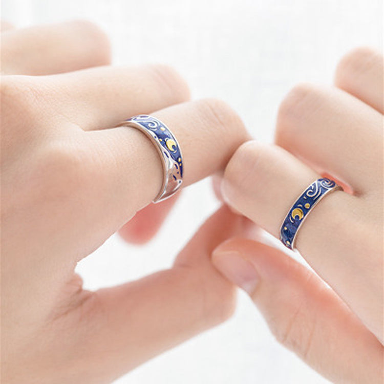 925 VAN GOGH RINGS PAIR