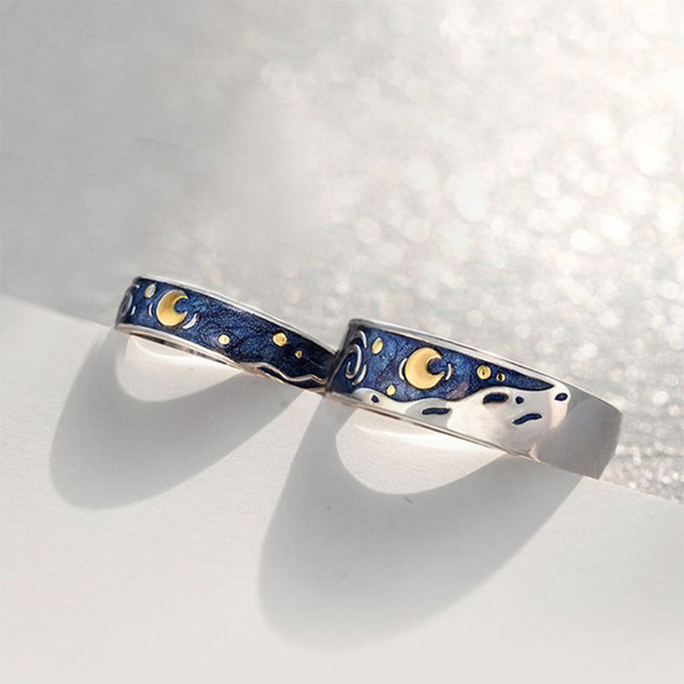 925 VAN GOGH RINGS PAIR