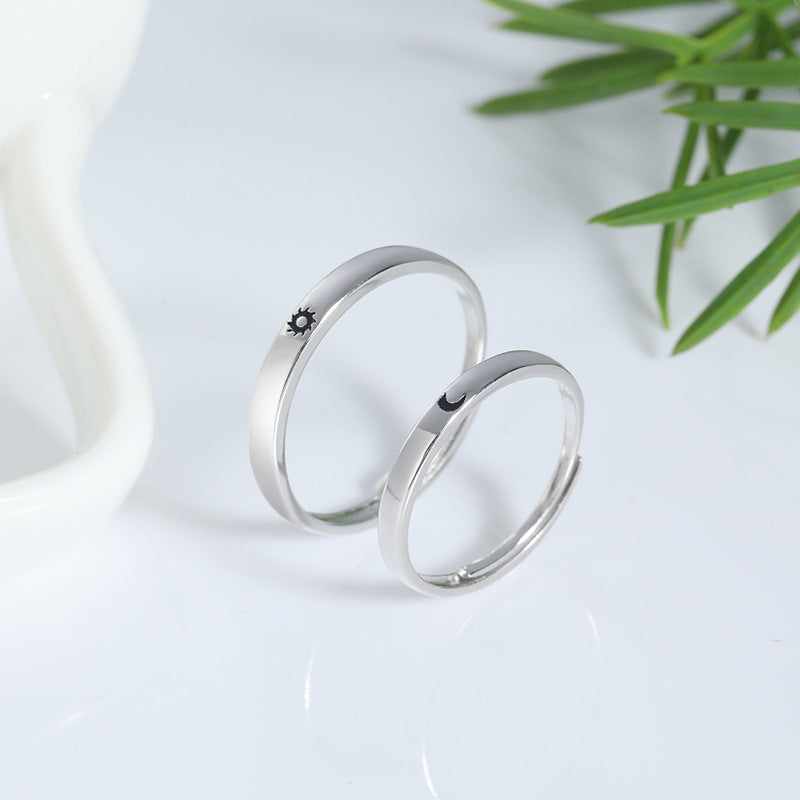 Sun and Moon ring pair S925