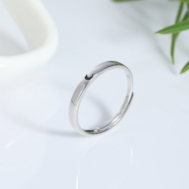 Sun and Moon ring pair S925